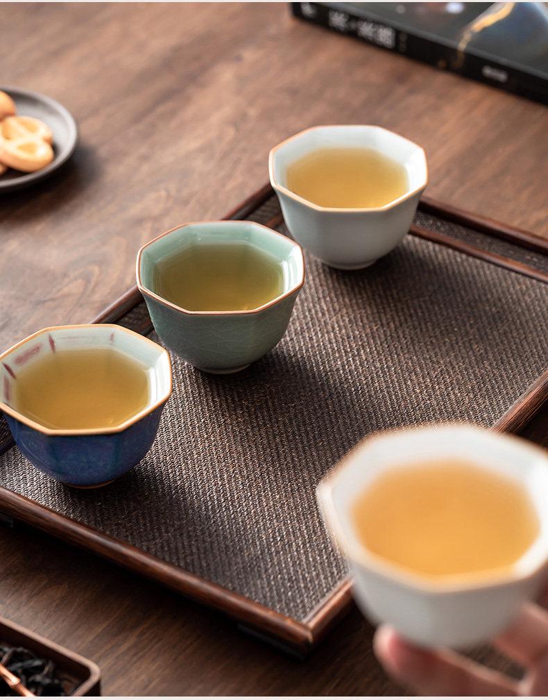 2026 Premium Kung Fu Ceramic Tea Cup Set - Master Tasting Cups Gift Box for Elders