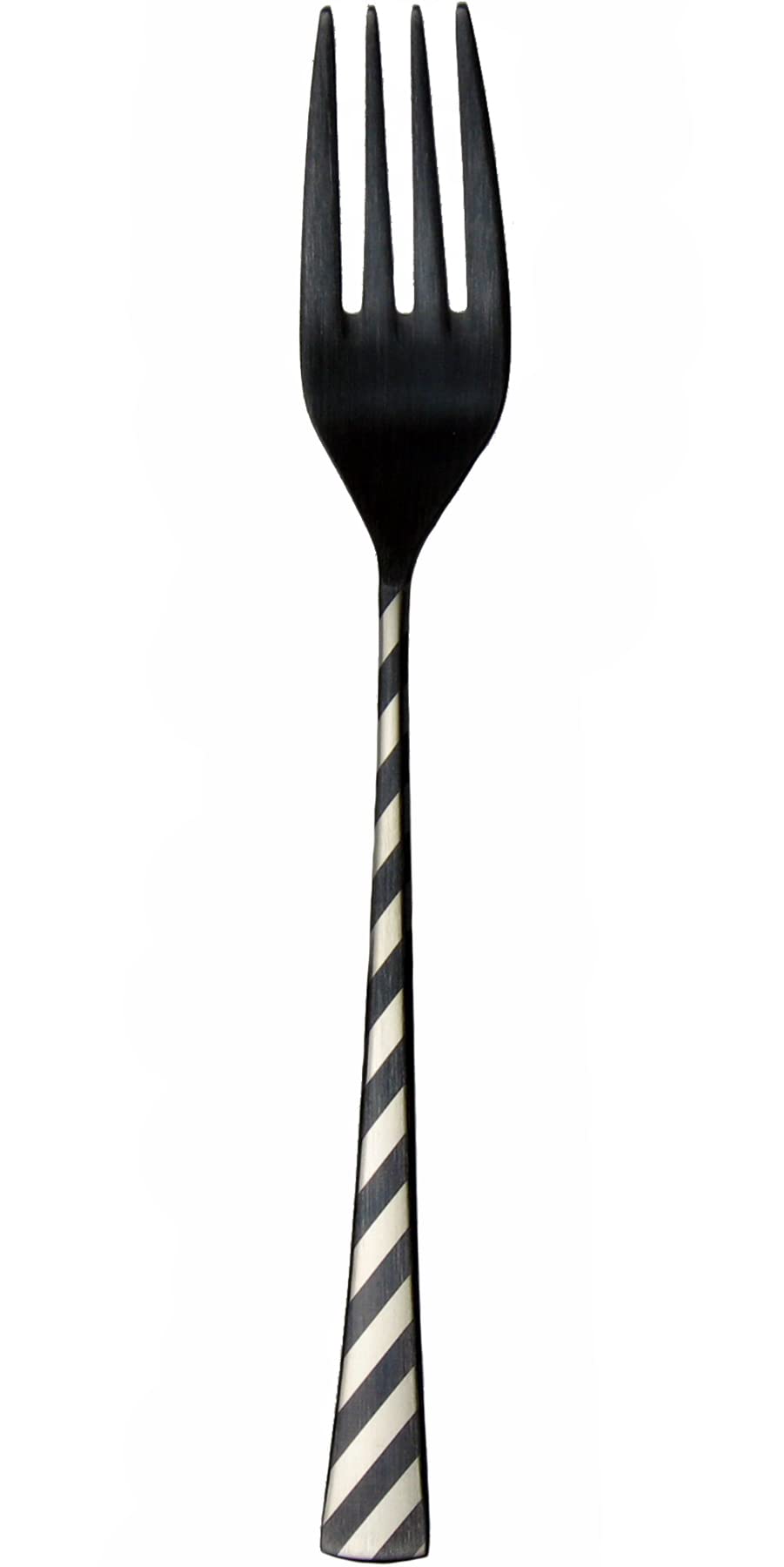 Nagao Kuro Dinner Fork Stainless Steel Black Oxidized Laser Finish Made in Japan - - 18.5cm 18-8