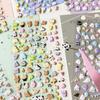 3D Bubble Stickers Cartoon Animal Mini Stickers Children Girls Diy Scrapbook Notebook Phone Case Paster Decals Stickers