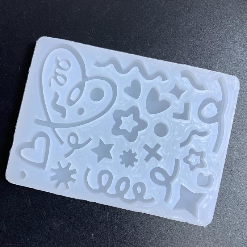 Resin Shaking Cup Mold Silicone Casting Mold Epoxy Resin Quicksand Mold Hollow Mold for Keychain Pendant Jewelry Making