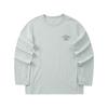 Outdoor Series Round Neck Pullover Letter Print Long Sleeve T-Shirt Men Tops Dawn-Blue-Gray L324M002-02VP
