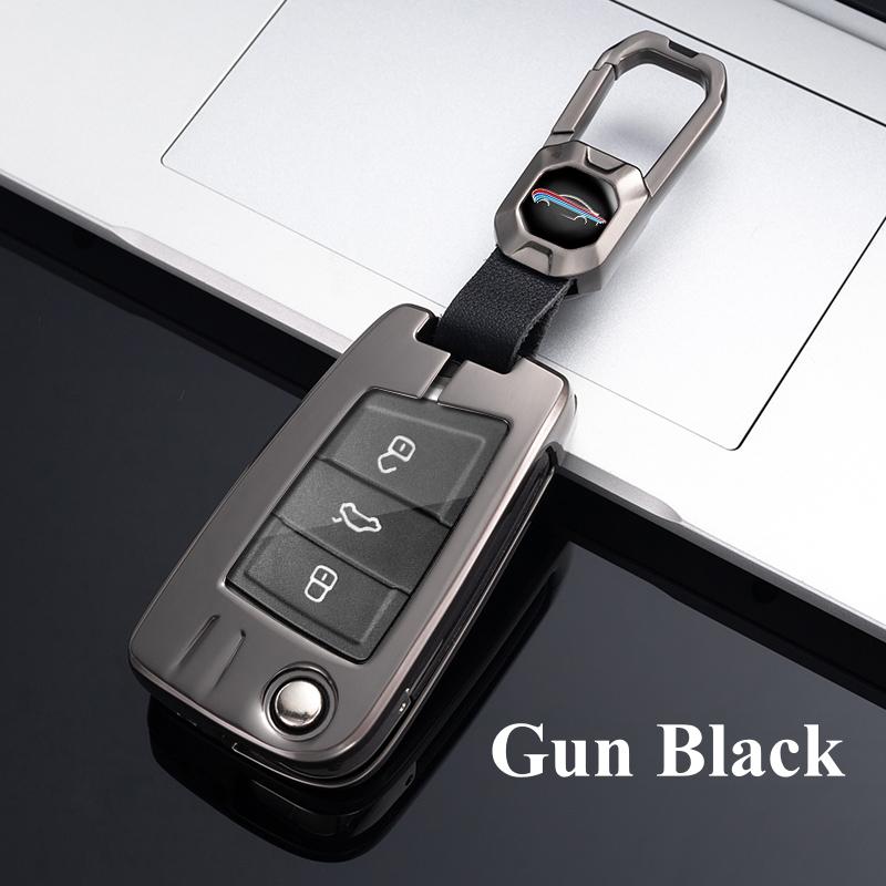 Fashion Car Remote Key Case Cover For VW Volkswagen Golf 7 MK7 Tiguan MK2 For SEAT Ateca Leon FR 2 Ibiza For Skoda Octavia A7