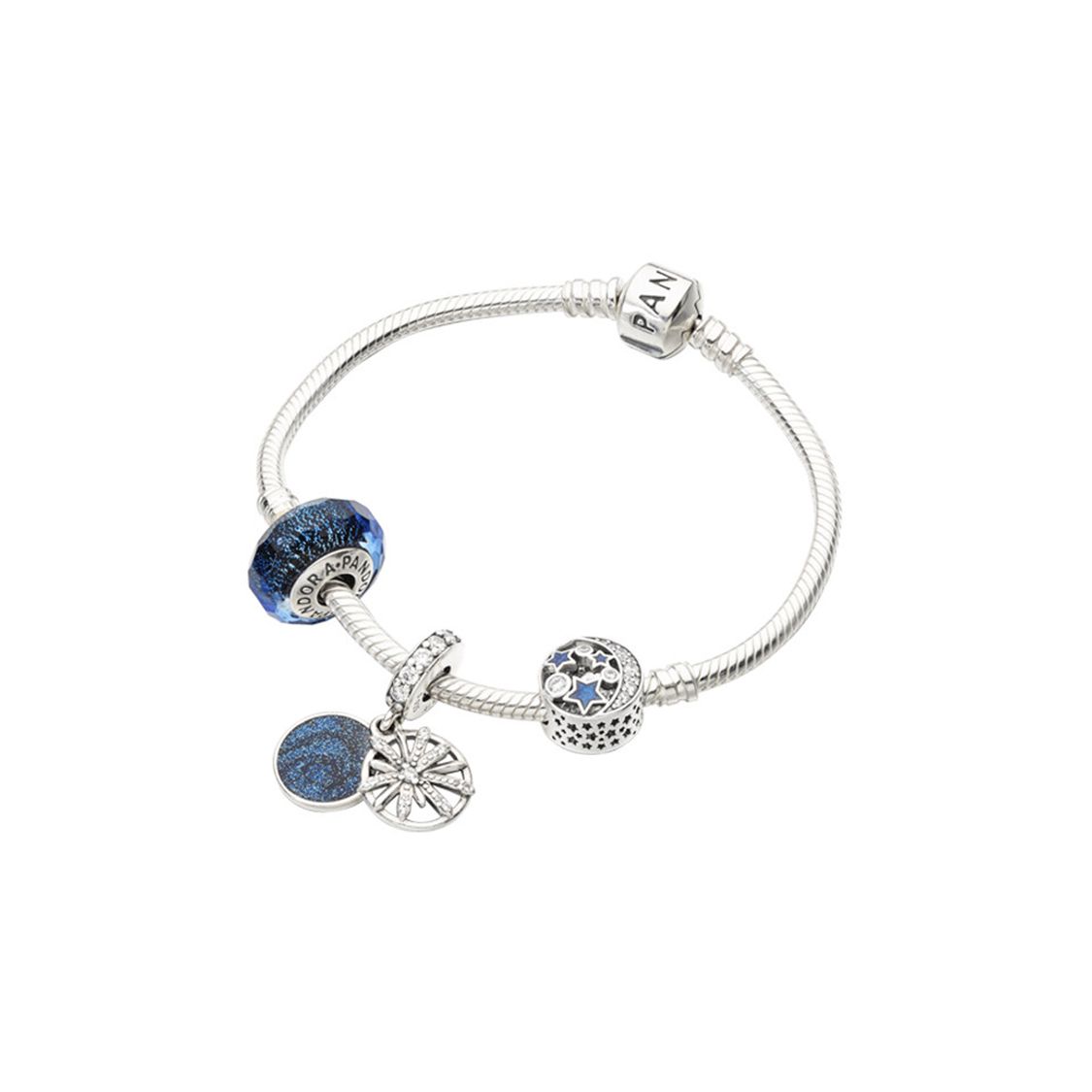 Pandora Cherry Blossom Dream Bracelet Set Women jewelry SL569 17cm Cylinder Buckle Basic Chain