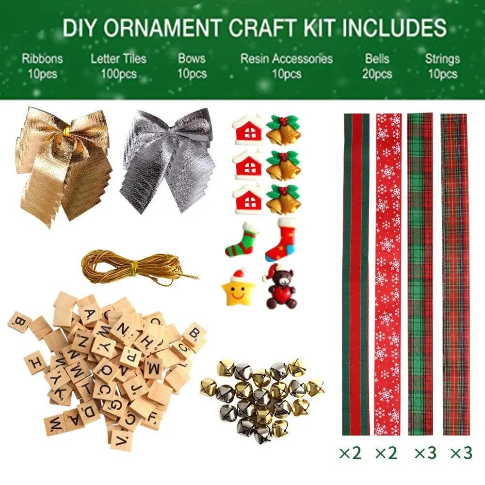 

Christmas Combination Set Handmade Diy Christmas Tree Hanging Pendant Decoration Gift Box Package Drop Ornament Gift Decorations