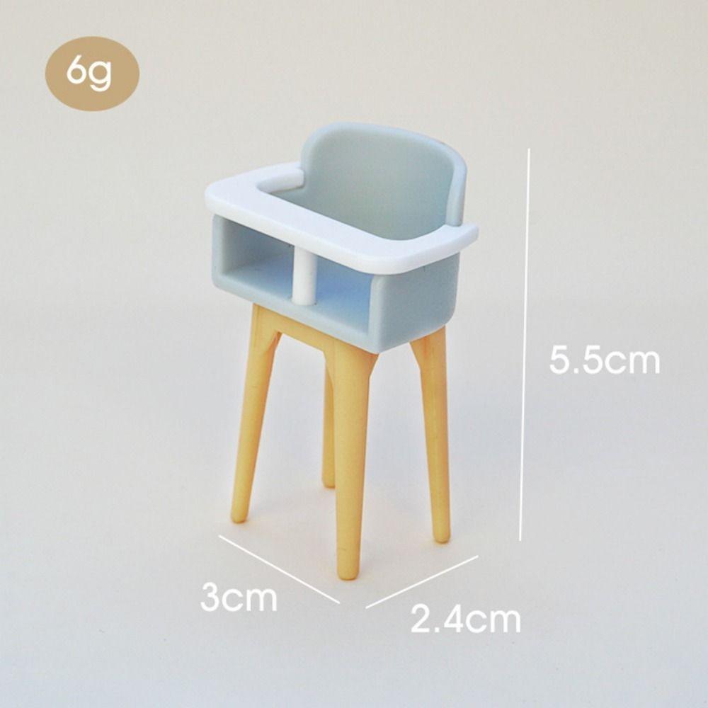 Multistyles Cottage Dollhouse Kitchen Refrigerator WoodPlastic Dining Chair Table 7
