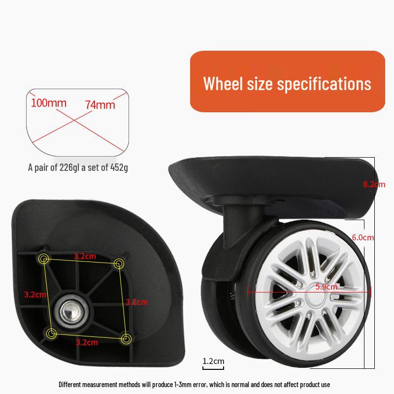 Universal Trolley Suitcase Replacement Wheels - Luggage Repair Accessories
