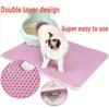 EVA Washable Cat Litter Trapping Mat - Anti-Tracking, Anti-Slip, Foldable, Double-Layer Design