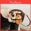 Puppy Cute Capybara Animal Plush Doll Crossbody Handbag For Girls Playtime