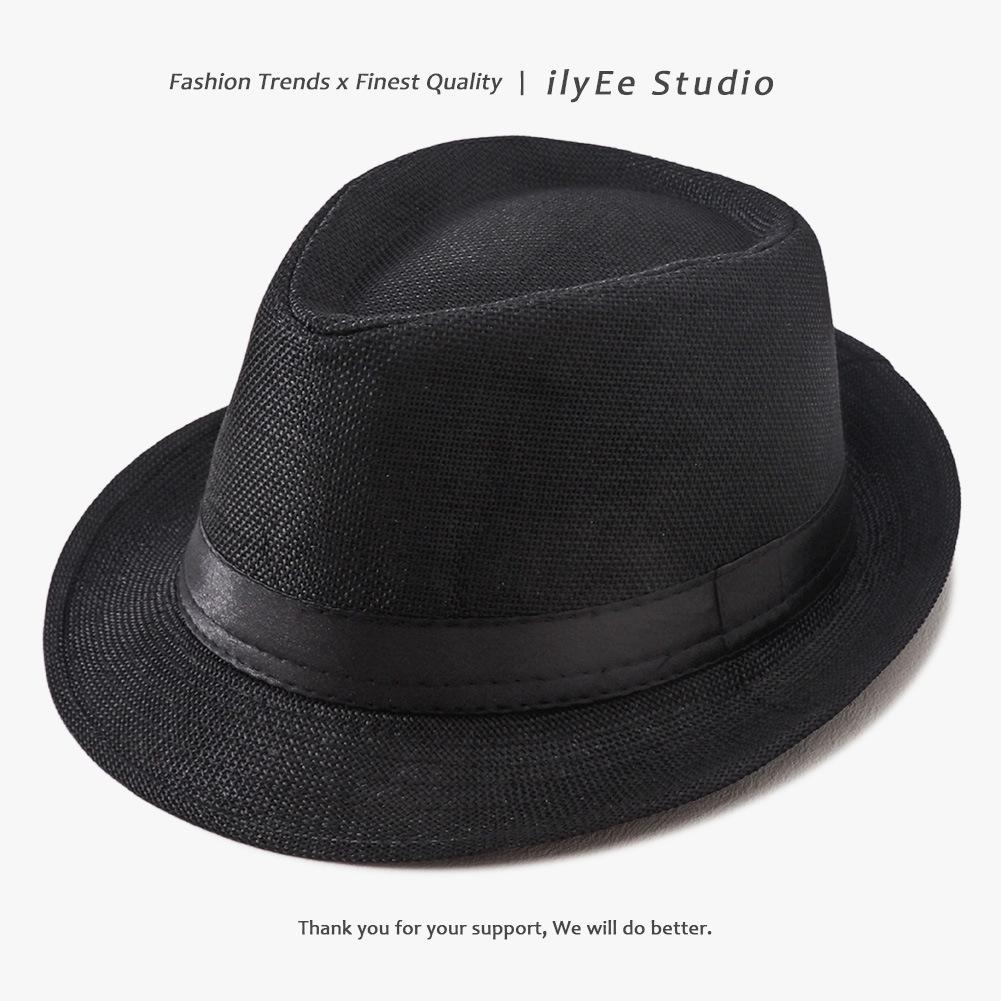Korean Style Summer Straw Jazz Hat for Women & Men – Trendy British Couple Beach & Outdoor Hat