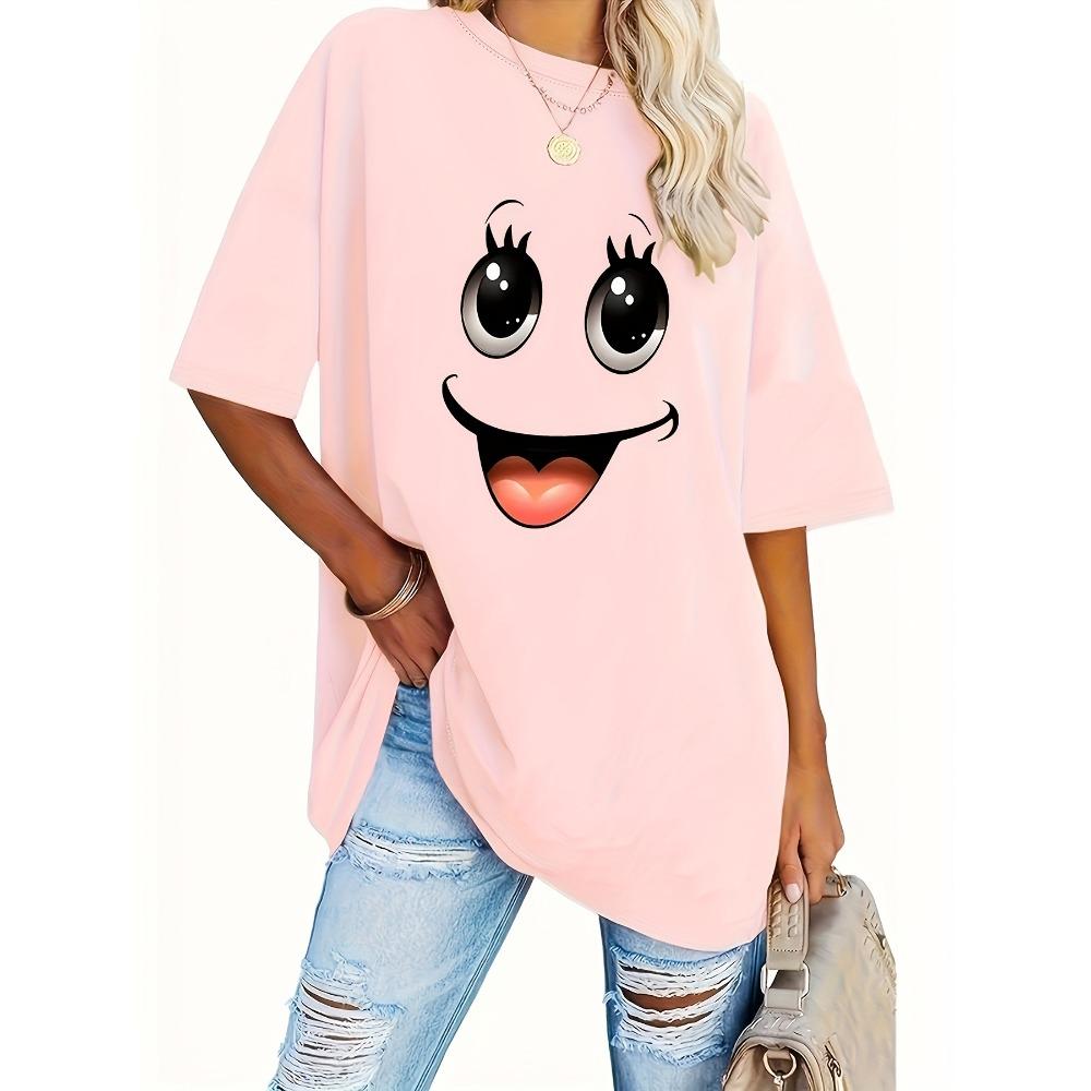 Short Sleeved Printed Round Neck Casual Women's Clothing