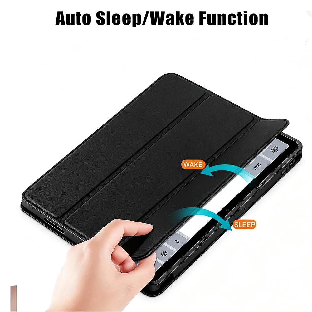 For Xiaomi Redmi Pad SE 11 2023-inch, Soft Silicone Case Ultra Thin Trifold Stand PU Leather Protective Cover, Auto Sleep / Wake