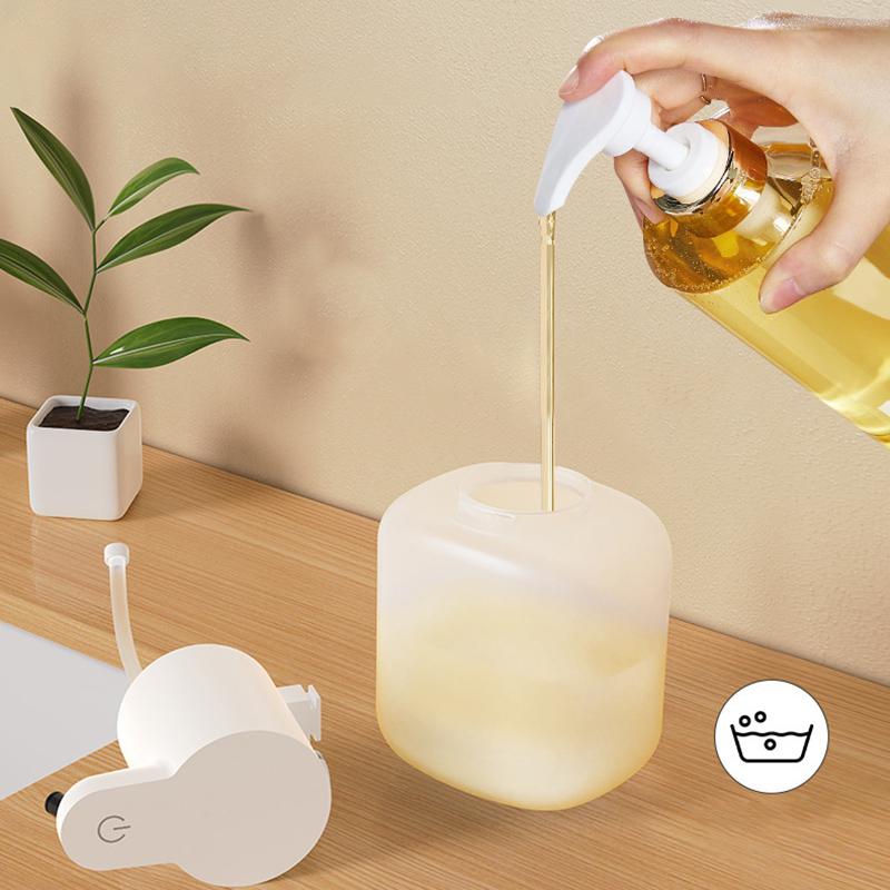Intelligenter Sensor Seifenspender Schaumhandseife Wandmontiert 500ml USB Wiederaufladbar Elektrisch Wasserdichter Spender