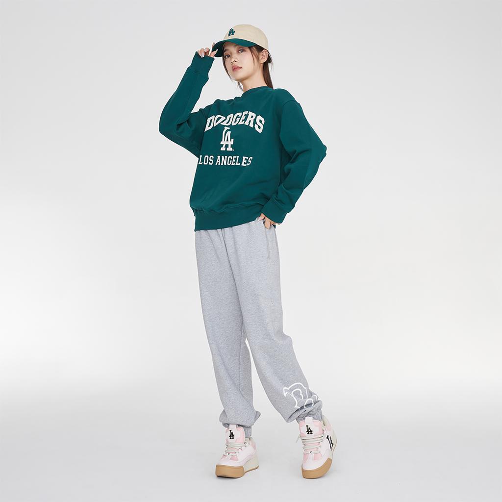 New MLB Knitted Sweatpants Unisex Light Gray 3APTB0834-43MGS