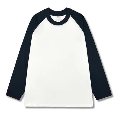 Damen locker Langarm T-Shirts Damen Herbst Winter Mode O-Ausschnitt T-Shirt Patchwork Lässige Oberteile Herrenbekleidung