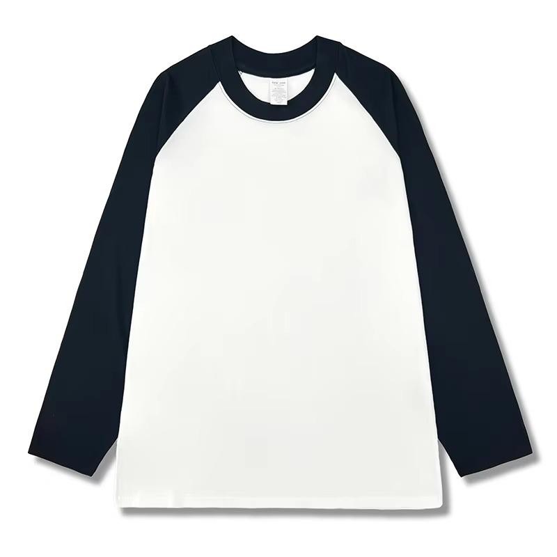 Female Loose Long Sleeve Tees Women's Autumn Winter Fashion O Neck T-Shirt Patchwork Casual Tops Men's Clothing