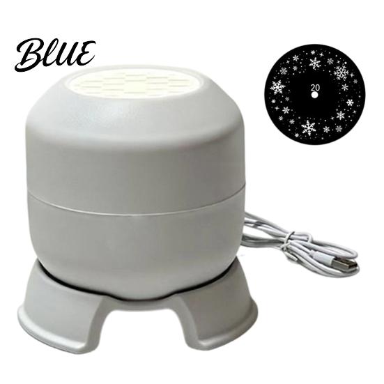 Snowflake Pattern Projector Christmas Light Dynamic Rotating Indoor Projection Lamp with Party Decorations Reindeer Snowman for Ceiling Wall Holiday