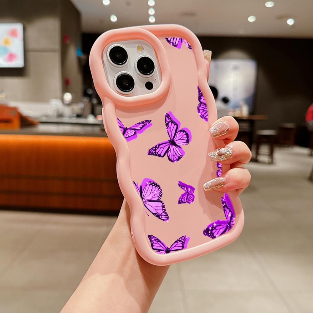 Macaron Soft TPU Phone Case for Xiaomi Poco X3 X5 X6 M6 Pro Redmi 10c 12C 13C Redmi Note 9 10 11 12 13 Pro 10s 11s 12s Cover Ae58 Butterfly art design
