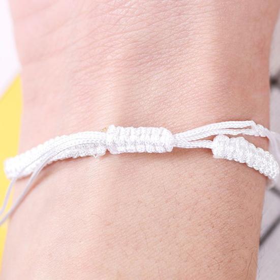 Couple Bracelet Handmade Braided Adjustable Round Beads Alloy Tai Chi Yin Yang Men Women Rope String Fashion Jewelry