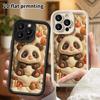 Phone case: 2D flat, suitable for iPhone 18 17 16 15 14 13 Pro protective case, Christmas panda, perfect holiday gift for Christmas and Halloween