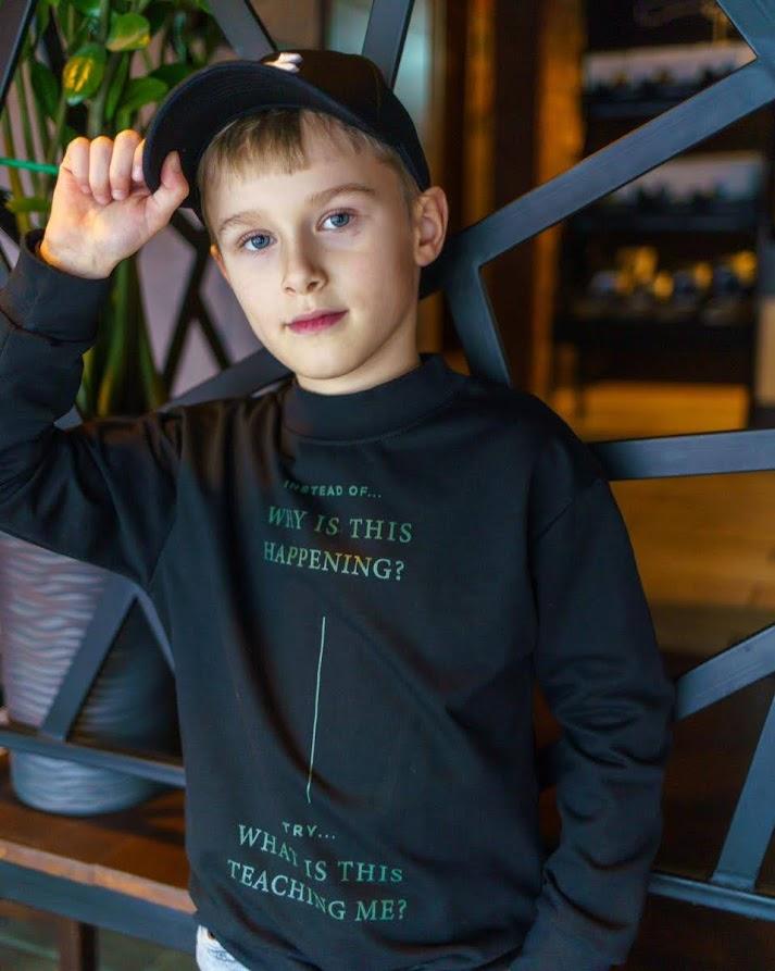 Casual Sweatshirt (Boys) – Warm Fabric & Simple Design, Any Season, 6235-057-33 HC