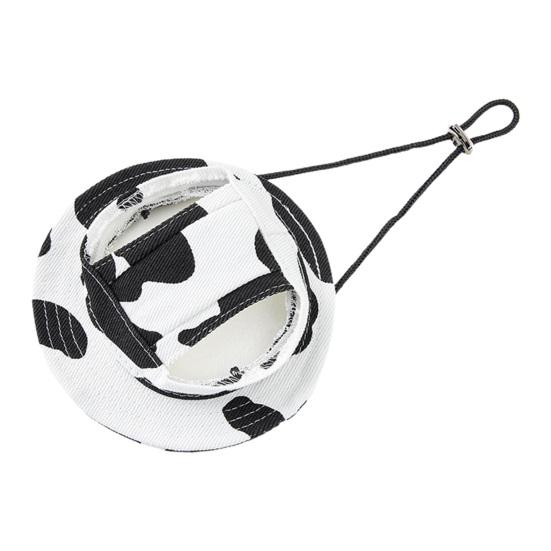 Pet Fisherman Hat with Ear Holes Buckle Adjustment Ear Windproof Cotton Outdoor Sports Dress Up Pet Dog Sun Hat Daily Collocation
