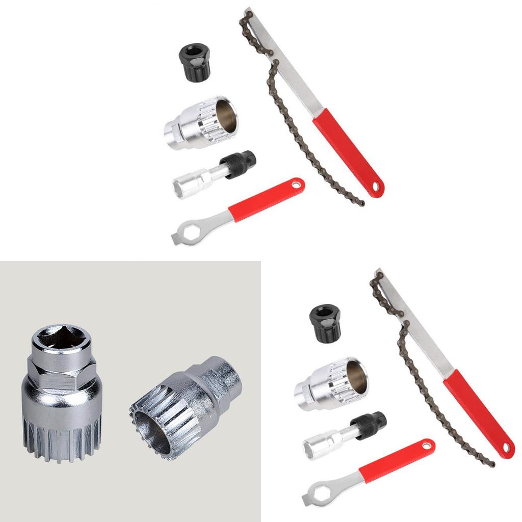 Mountain Bike Tool Kit With Cassette Lockring Remover For Bicycle Maintenance And Repair