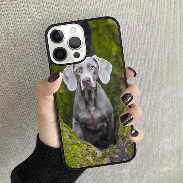 Weimaraner Dog Phone Case For iPhone 17 Air 16 15 14 Plus 12 13 Pro Max Soft Bumper Shell Cover Coque