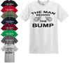 THE MAN BEHIND THE BUMP T Shirt Mens Womens Tees Top Father To Be New Baby Dad Daddy Pregnancy S-5XL