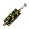 Venetian Lampwork Bead Antique Bead SILVER925 Pendant Top Millefiori Venetian Trade Bead Pendant Top Antiquebeads Tropical Handmade Bead Lampwork