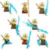104 PCS ninja building block doll set, assembled role action doll DIY building block doll toy boy birthday gift.