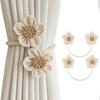 Rope Curtain Holdbacks Sunflower Curtain Tiebacks Floral Design