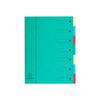 Exacompta nature future trieur 7 positions a4 à onglets couleurs assorties