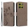For Motorola Moto G86 5G/G86 Power 5G PU Leather Cases Flower Pattern Wallet Stand Phone Cover with Strap