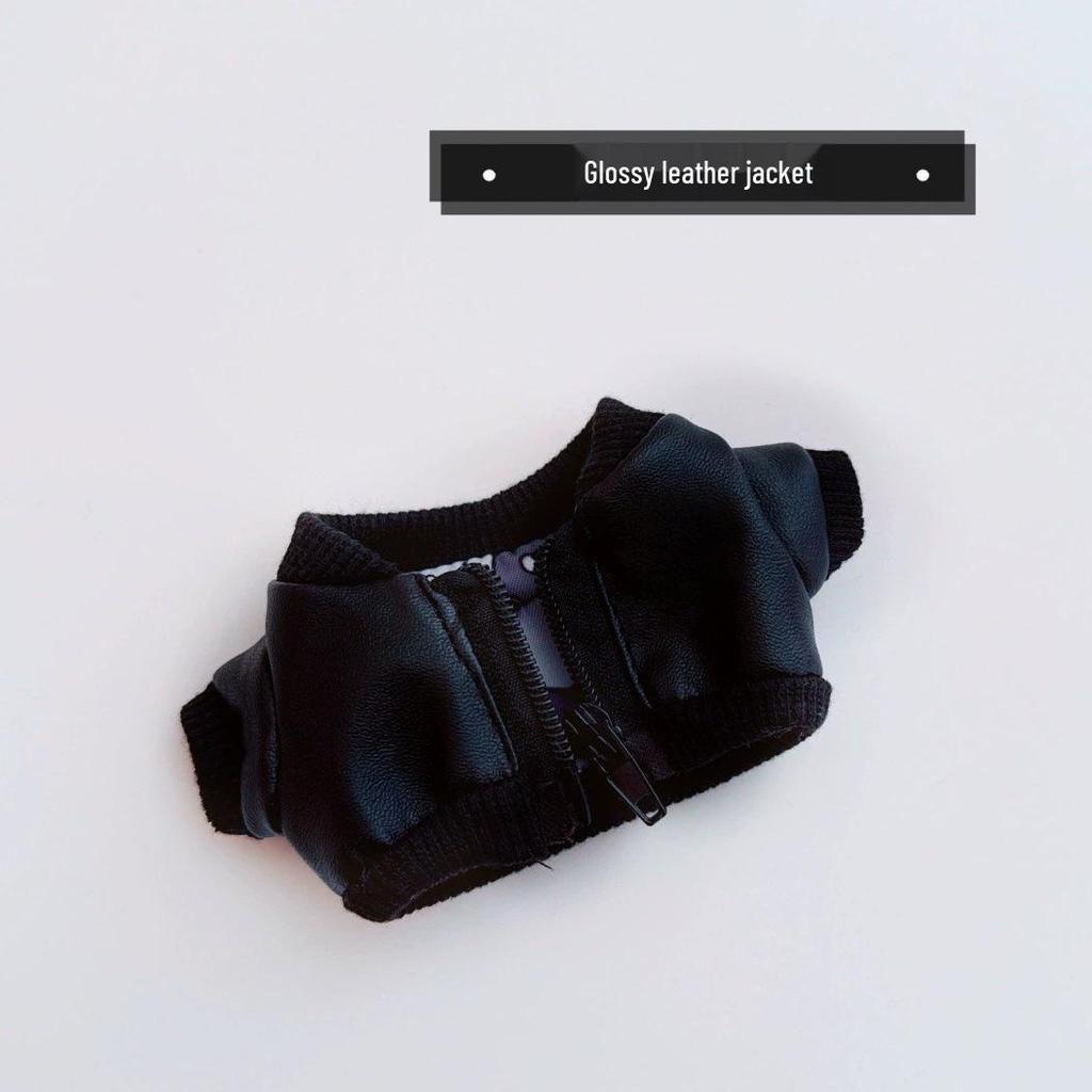 Baumwoll-Babykleidungsset im College-Stil - Beinhaltet Uniformhemd, Lederjacke und Mantel für Jungen und Mädchen (10cm-20cm)