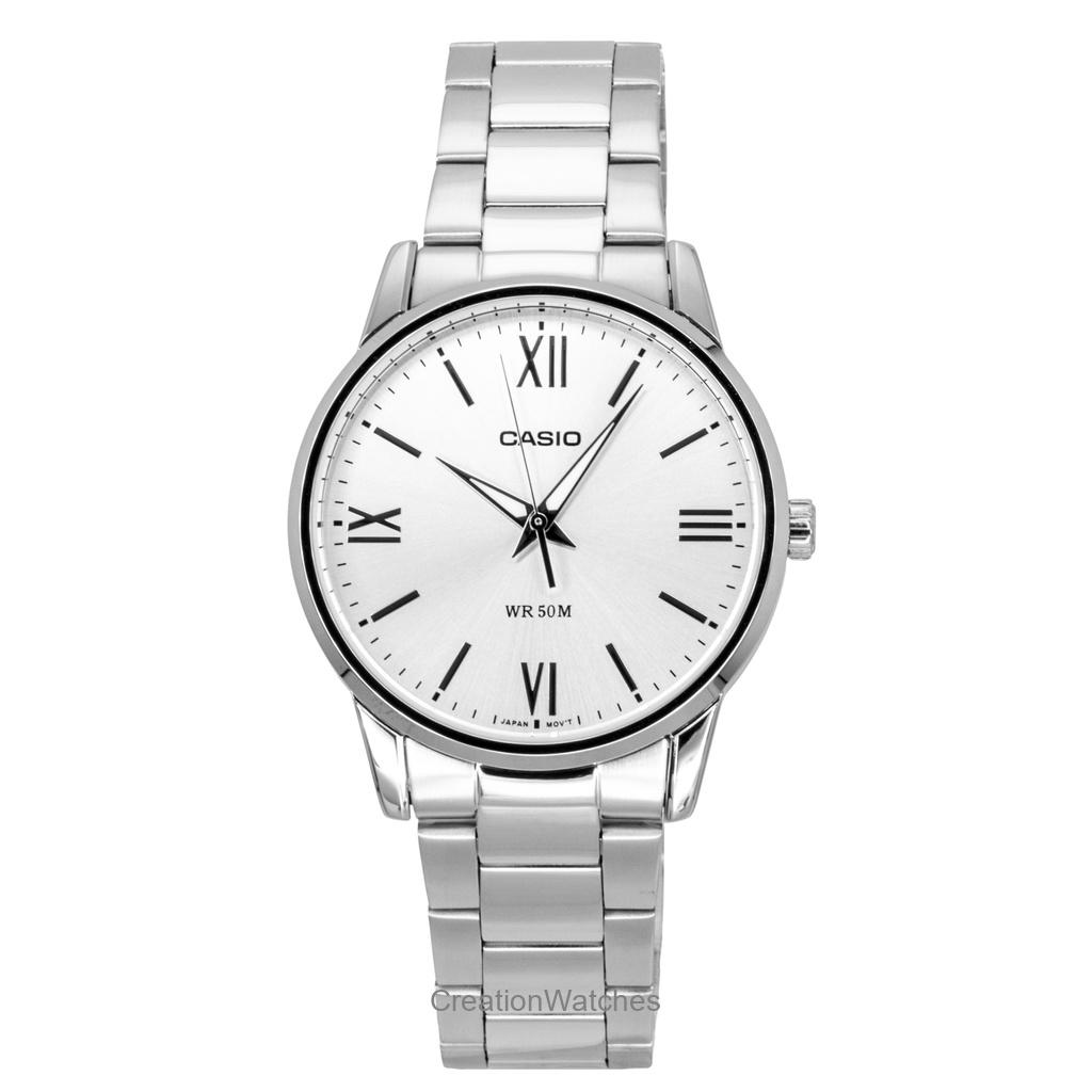 

Casio Analog Stainless Steel Silver Dial Quartz MTP-1303DD-7AV Men s Watch срібний