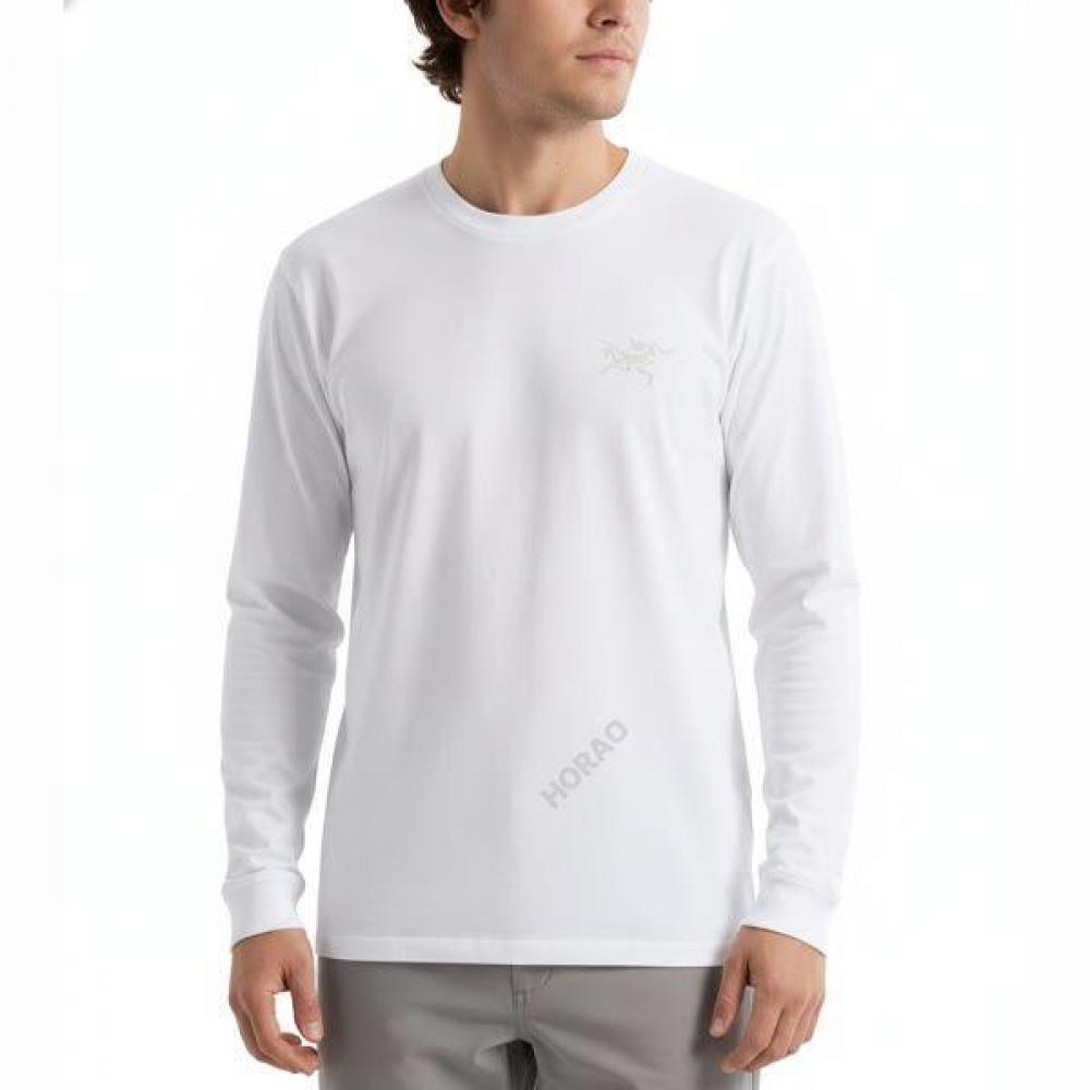 Arcteryx Crag Sl Cotton Shirt Ls Men Atpfm09536wli White light L (around 105)