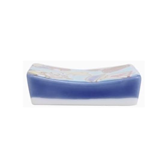 Japanese Kutani Ware Chopstick Rest - Colorful Porcelain Tableware, Gift for Special Occasions, Comes with Pouch, Shipping Available