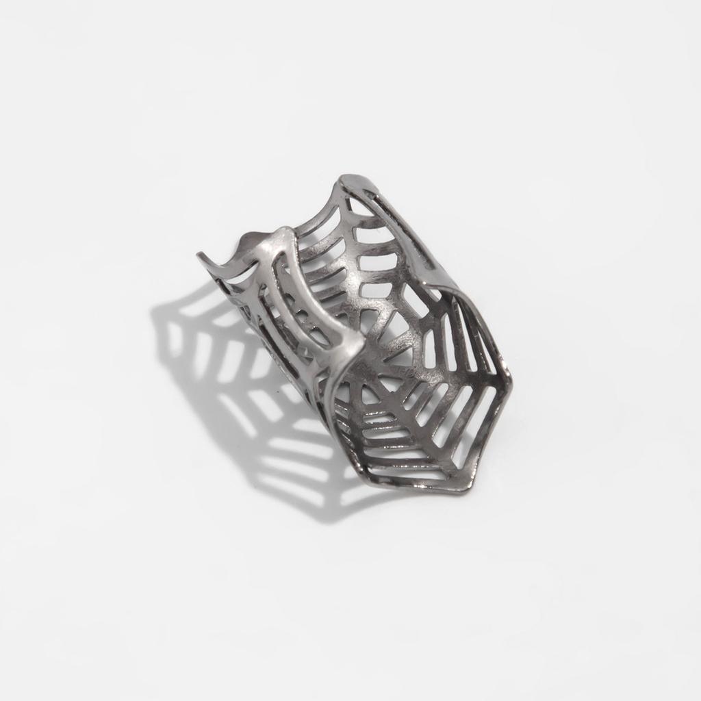 1Pc Punk Gothic Spider Web Ear Cuff Non-Piercing Fake Cartilage Clip Earrings Women Men Creative Trend Jewelry Presents