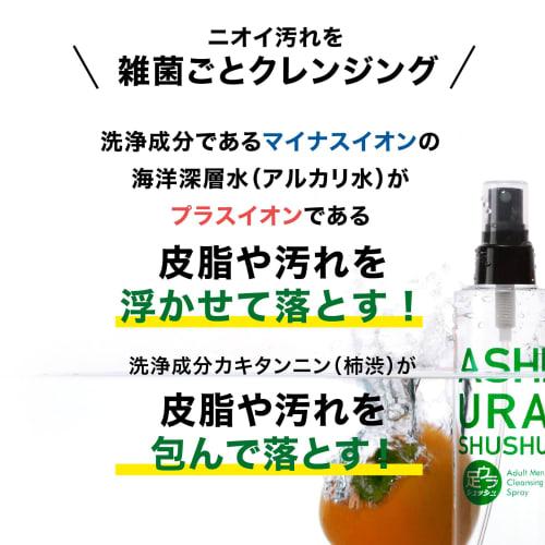 DAMERINO Foot Urashush Foot Odor Eliminator Spray for Men's Shoes, Deodorizing and Odor Control, Fragrance-Free, 200ml