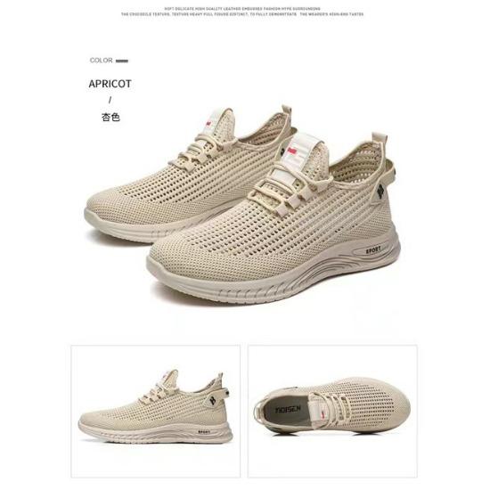 Men's Casual Shoes Autumn Net Shoes Breathable Men's Shoes Foreign Trade Casual Sports Shoes Trendy Light Running Men's Shoes
