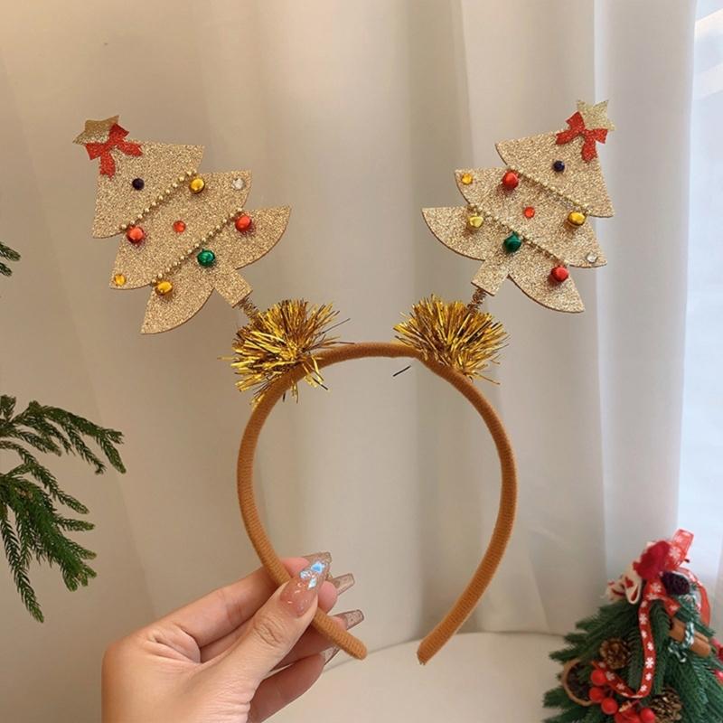 Verstellbares Weihnachts-Schneeflocken-Haarband Feiertagsparty Zusammenkünfte Kopfschmuck für Frauen und Mädchen