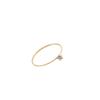 Four-Color Zircon Mini Thin Ring In 18k Gold-Plated Titanium Steel - Fashionable and Elegant Women's Jewelry