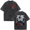 Korn Tour 2026 Merch Maglietta Lavata Vintage Regali per Fan Magliette Band Metal Gothic Rock Maglietta Casual da Uomo Oversize a Maniche Corte