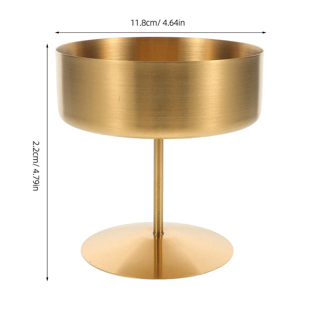 400 ml Edelstahl Eisbecher mit Fuß Dessertschale Wiederverwendbar Pudding Obstsalat Behälter Metall Servierkelch Küche