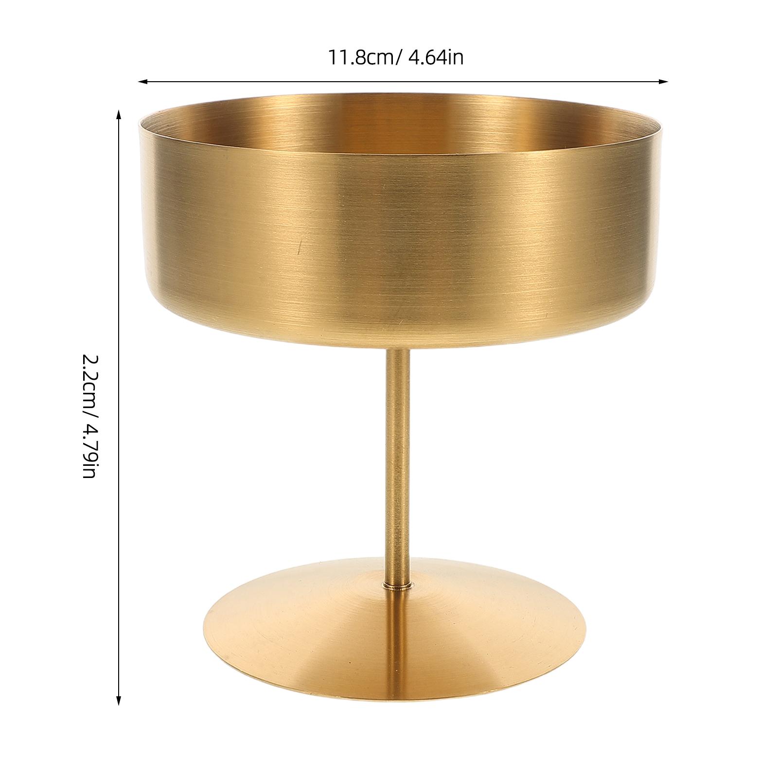 

400Ml Stainless Steel Ice Cream Cup Footed Dessert Bowl Reusable Pudding Fruit Salad Container Metal Serving Goblet Kitchen золотистий
