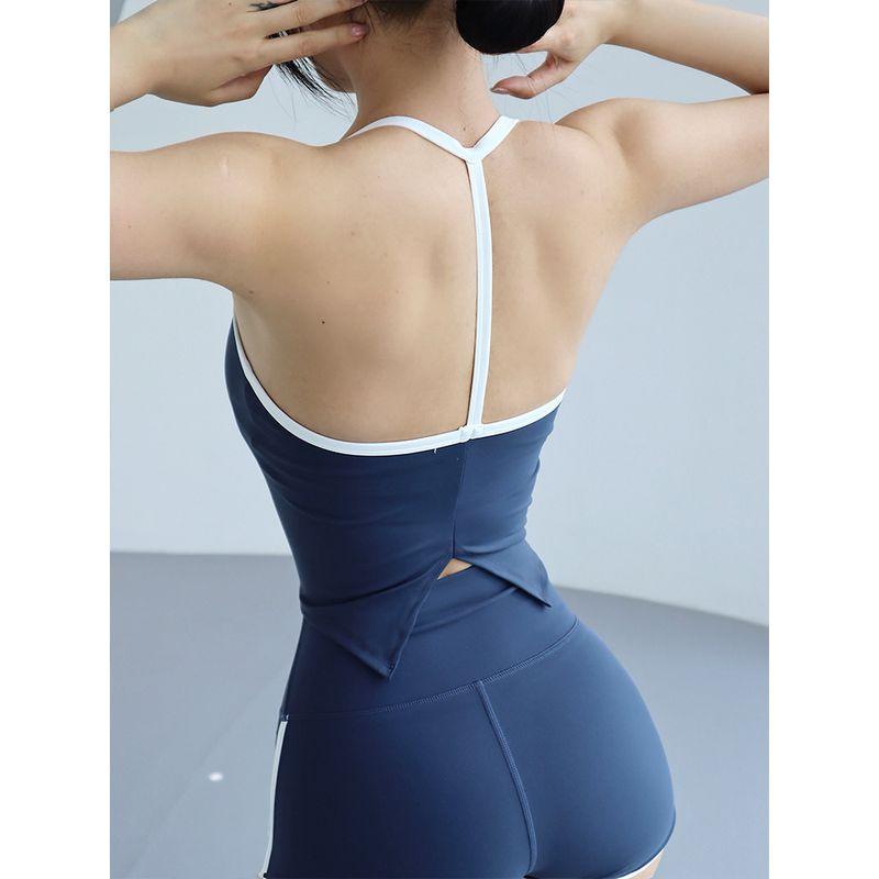 Yoga Patchwork Women's Jump Rope Hip Lifting High Elastic Sports Shorts