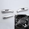 3 stücke Auto Styling Chrome Wischer Schalthebel Cruise Abdeckungen Rahmen Aufkleber Kit Trim Für Mercedes Benzs CLA GLC CES klasse W205