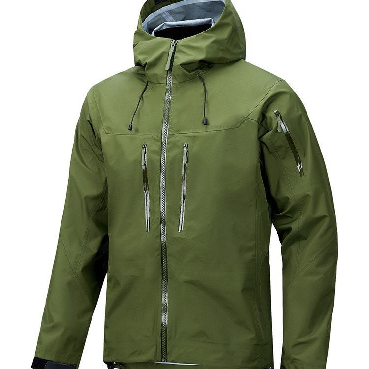 Giacca Semplice con Tasche a Doppia Zip, Giacca Sportiva e per il Tempo Libero Primavera e Autunno, Bella Giacca Impermeabile