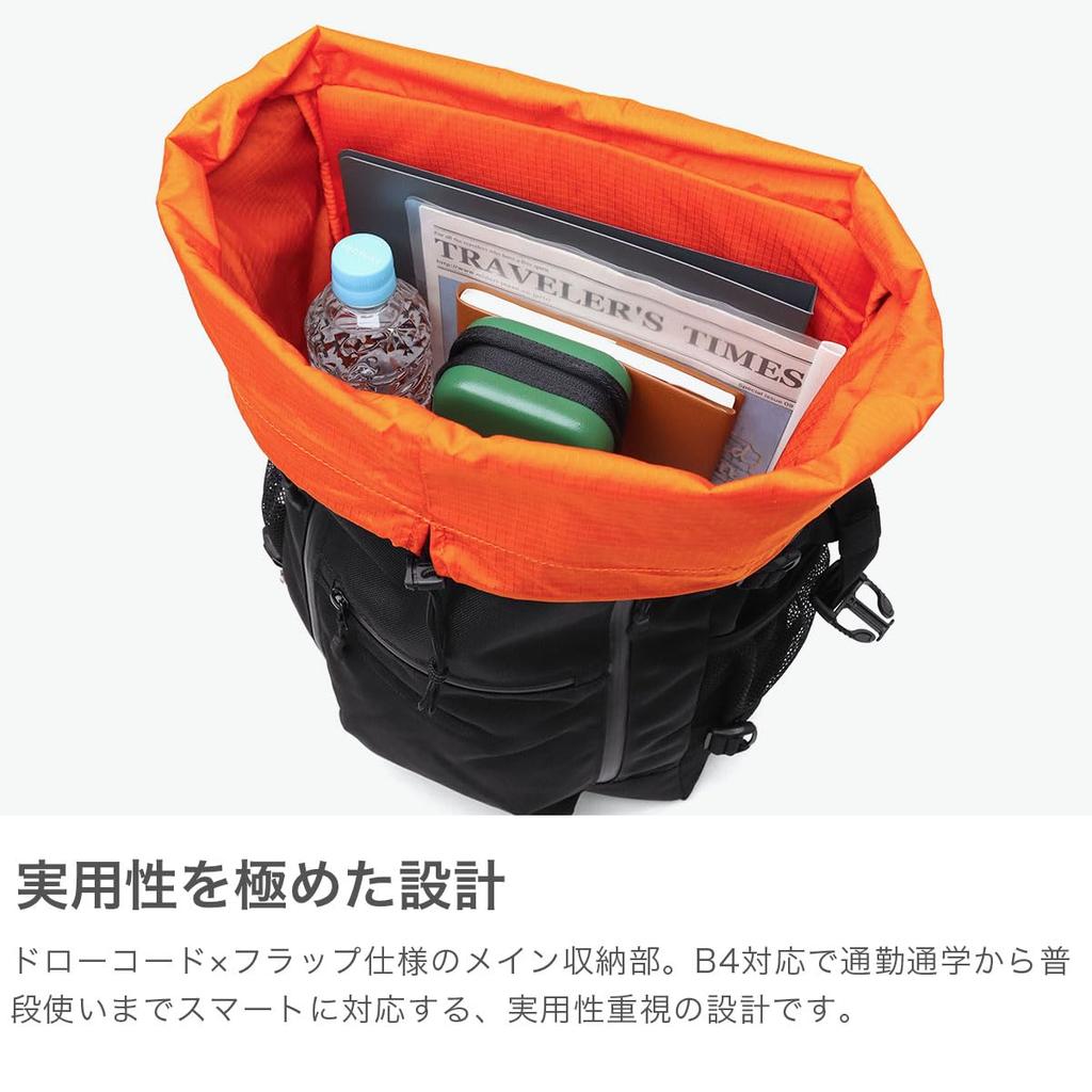 [Machiavellic] CHASE DOUBLE LINE 4 BACKPACK BLACK(019)