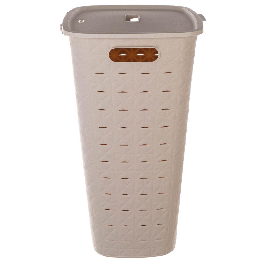 Laundry Basket, Underwear, Bathroom Container, 56L, Large, Lid, CURVER Softex